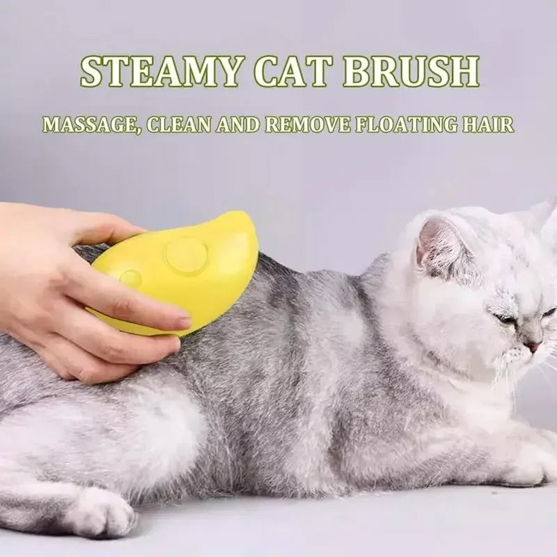 PawSteam - 3-in-1 Pet Grooming Brush