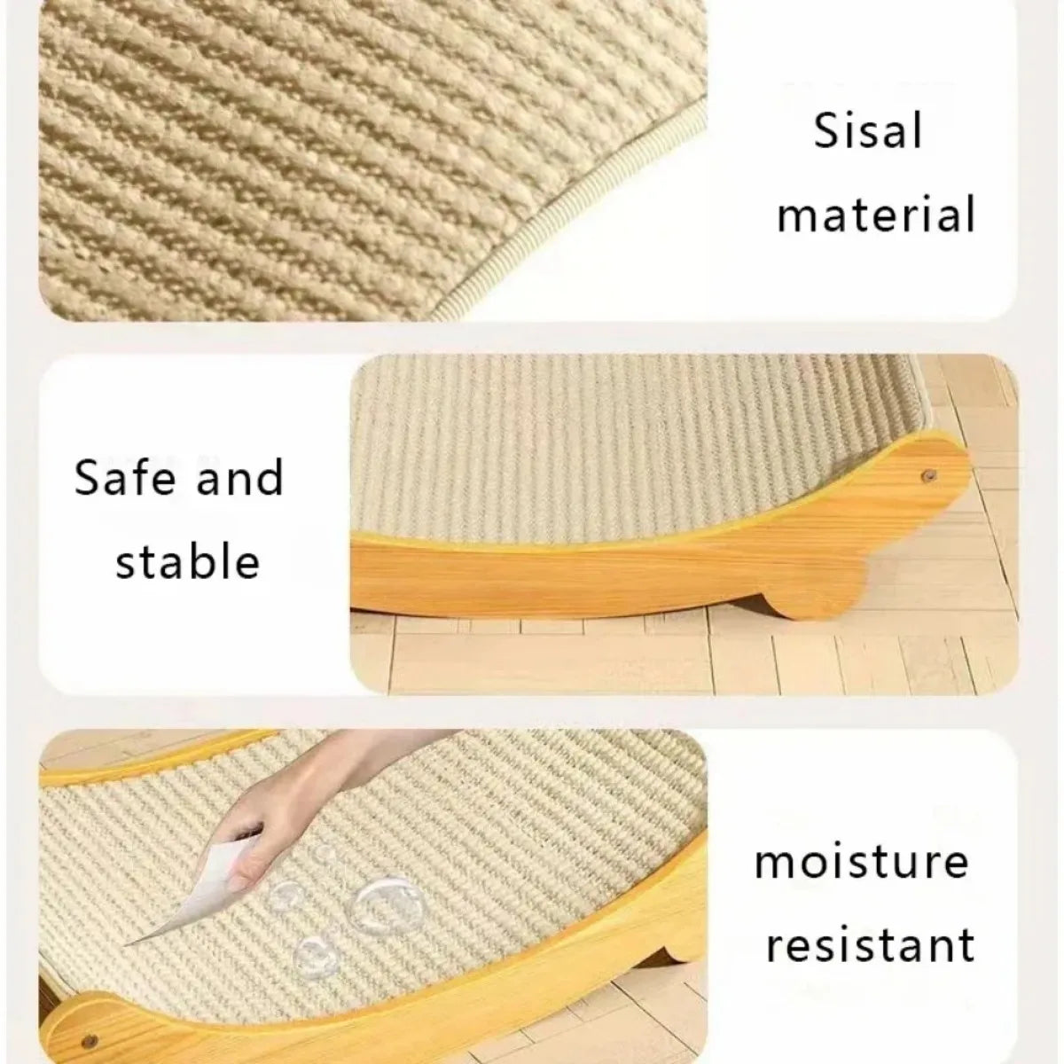ScratchPad - Wooden Cat Scratcher & Bed