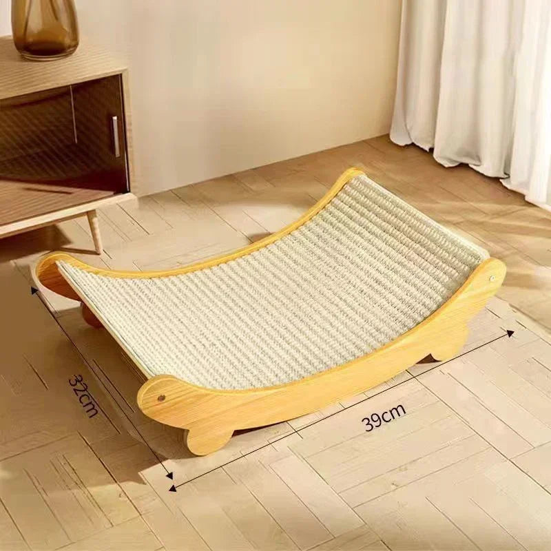ScratchPad - Wooden Cat Scratcher & Bed