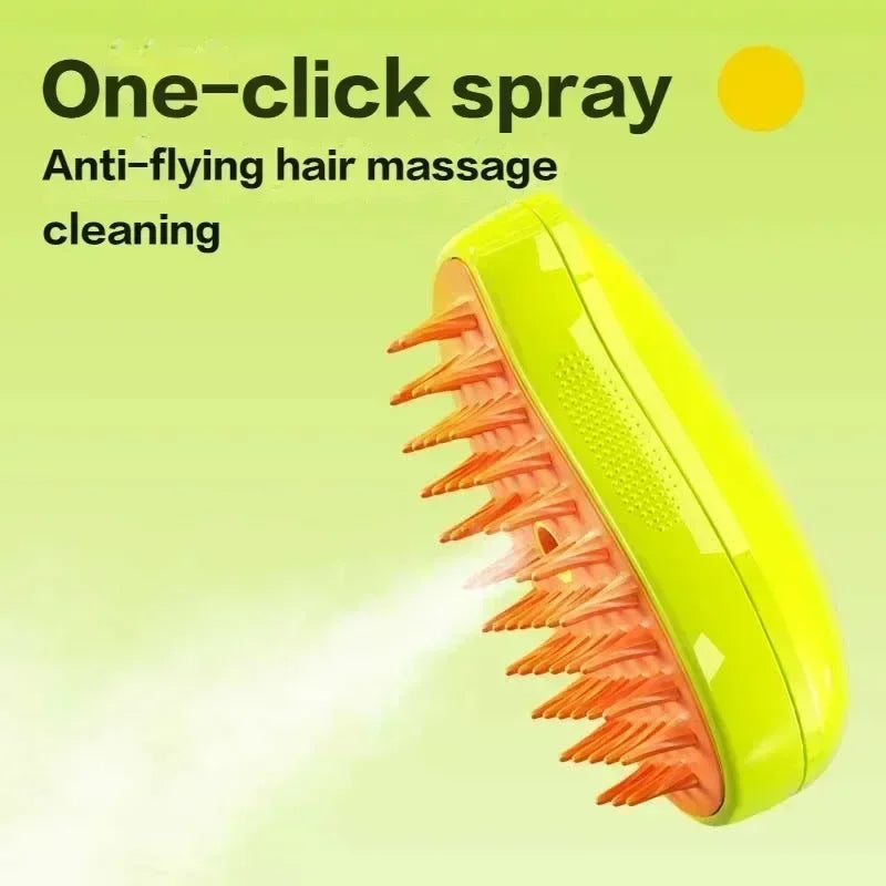 PawSteam - 3-in-1 Pet Grooming Brush