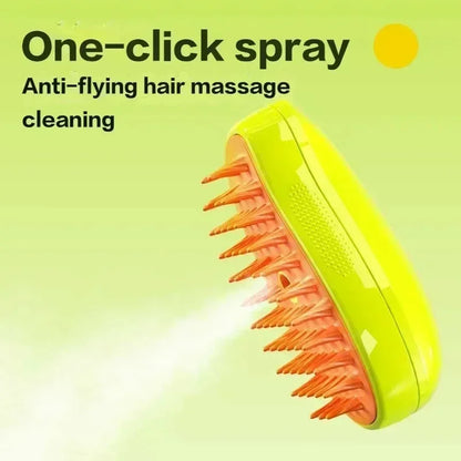 PawSteam - 3-in-1 Pet Grooming Brush