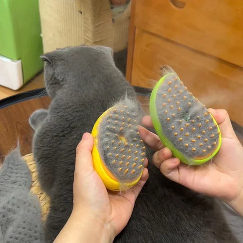 PawSteam - 3-in-1 Pet Grooming Brush