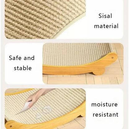 ScratchPad - Wooden Cat Scratcher & Bed