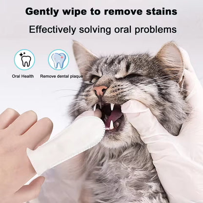 Pet Dental Finger Wipes (50-Pcs)
